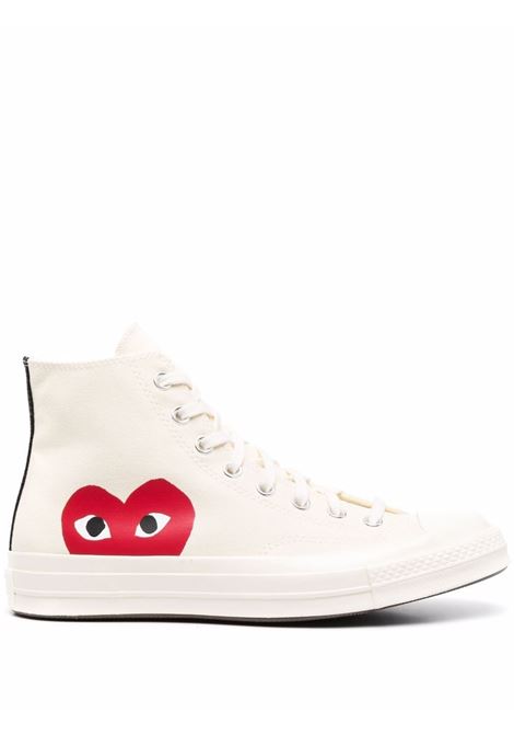 sneakers play unisex bianca in cotone COMME DES GARÇONS PLAY X CONVERSE | P1K1122